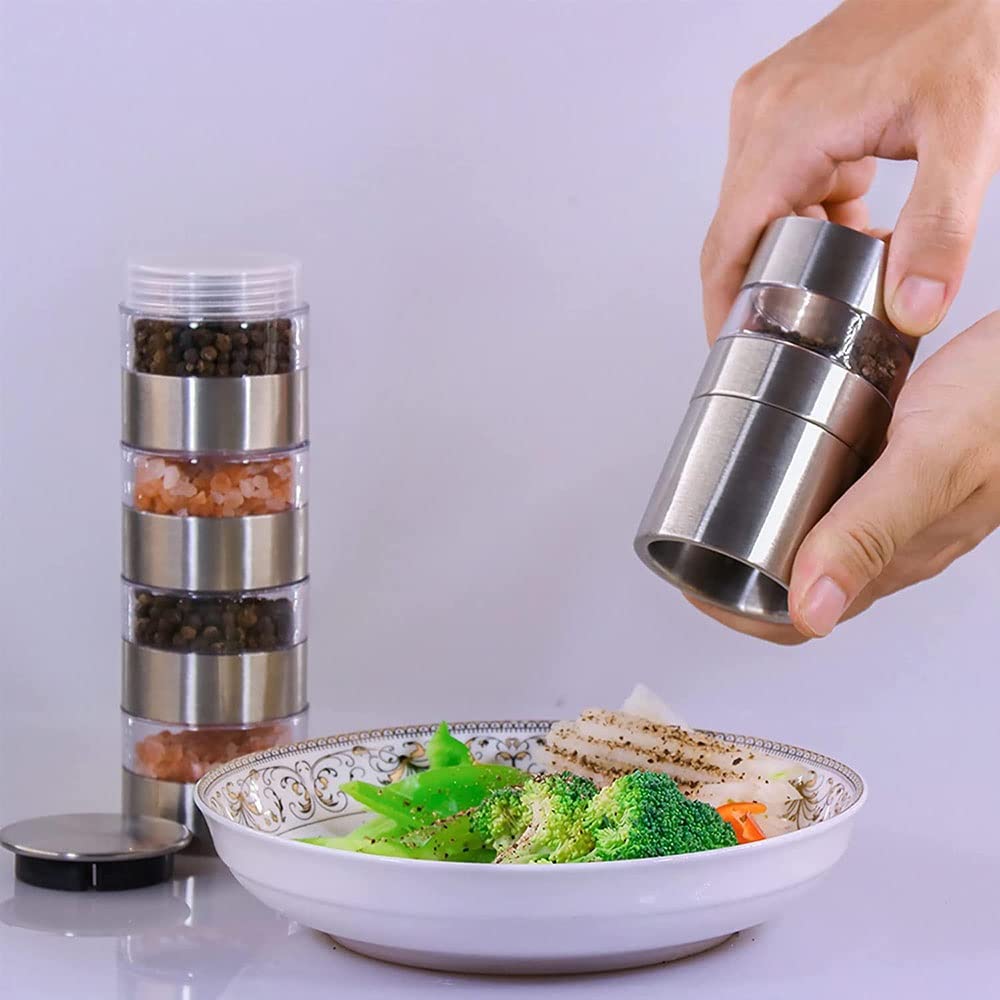 Amazon | PWV 調味料入れ,ペッパーミル,スパイスボトル,ソルトミル,ご